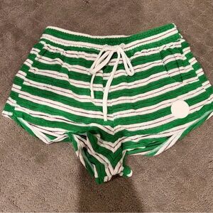 Triangl Swimwear stripe terry set/shorts
